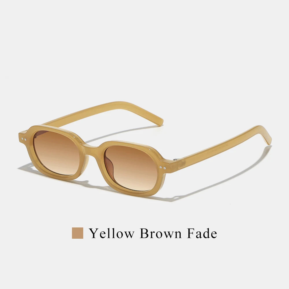 Retro Small Oval Sunglasses Women Men UV400 Fashion Shades Vintage Style Beach Travel Street Driving Outdoor Sun Glasses
