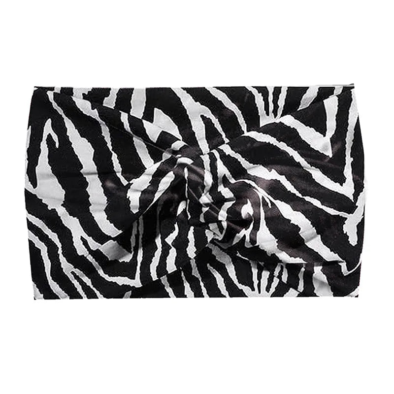 Widening 18CM stretch printed sports sweatband headband headscarf hairband