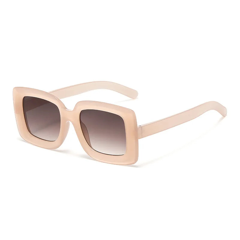 JNPCXI New Square Sunglasses Women Fashion Shades UV400 Men Luxury Gradient Transparent Male Female Sun Glasses