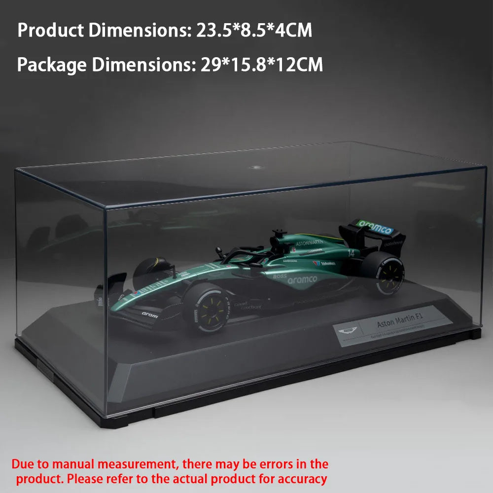 1:24 F1 Formula Racing Car Miniature Model Alloy Diecast Toys Front Wheel Steering Rubber Tire Vehices Display Cabinet Ornaments