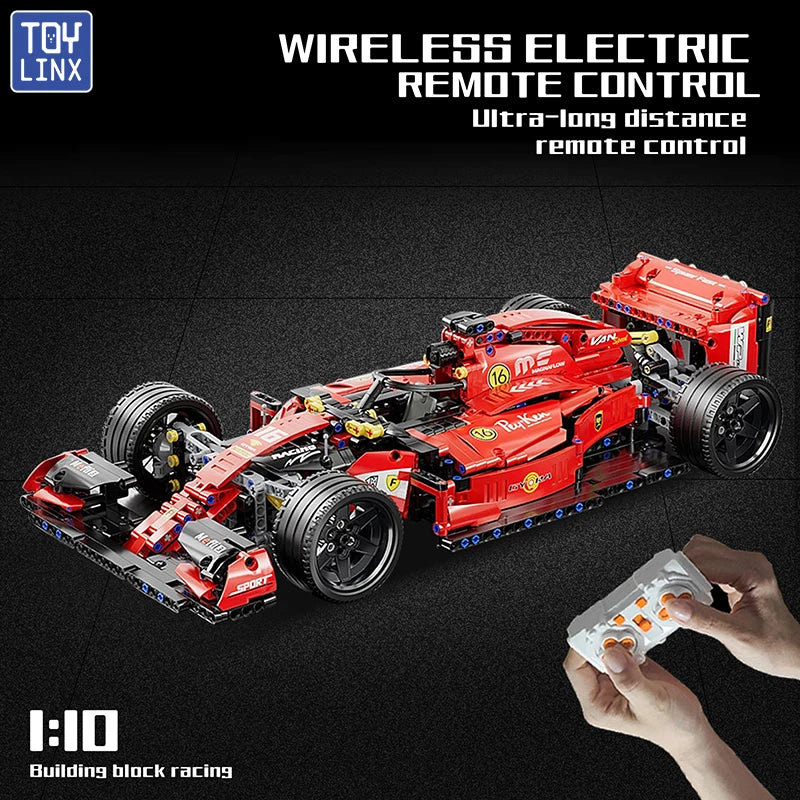 Formula 1 RC Race Cars Building Sets MOC Remote Control Blocks Collectible Model