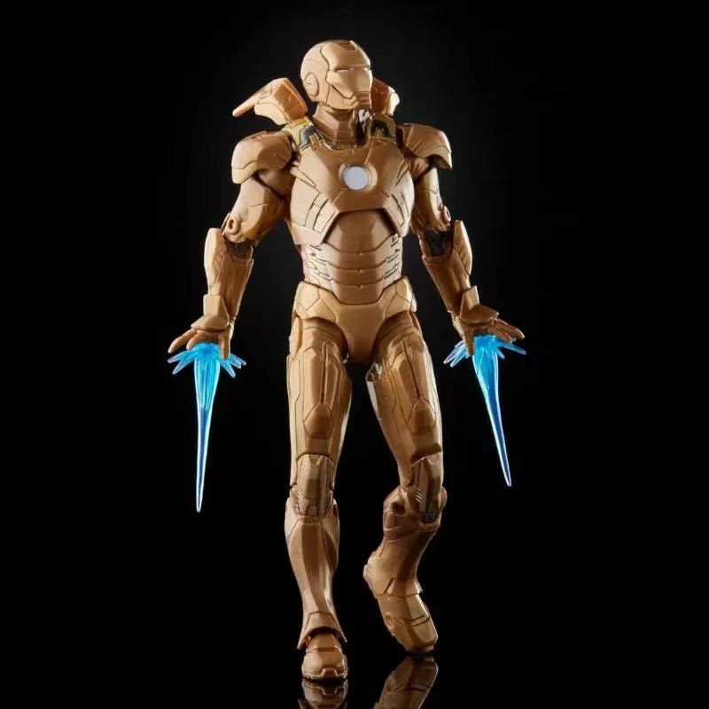 Original Hasbro Marvel Legends Series The Infinity SAGA Iron Man 3 Happy Hogan & Mark XXI  Action Toy Figure