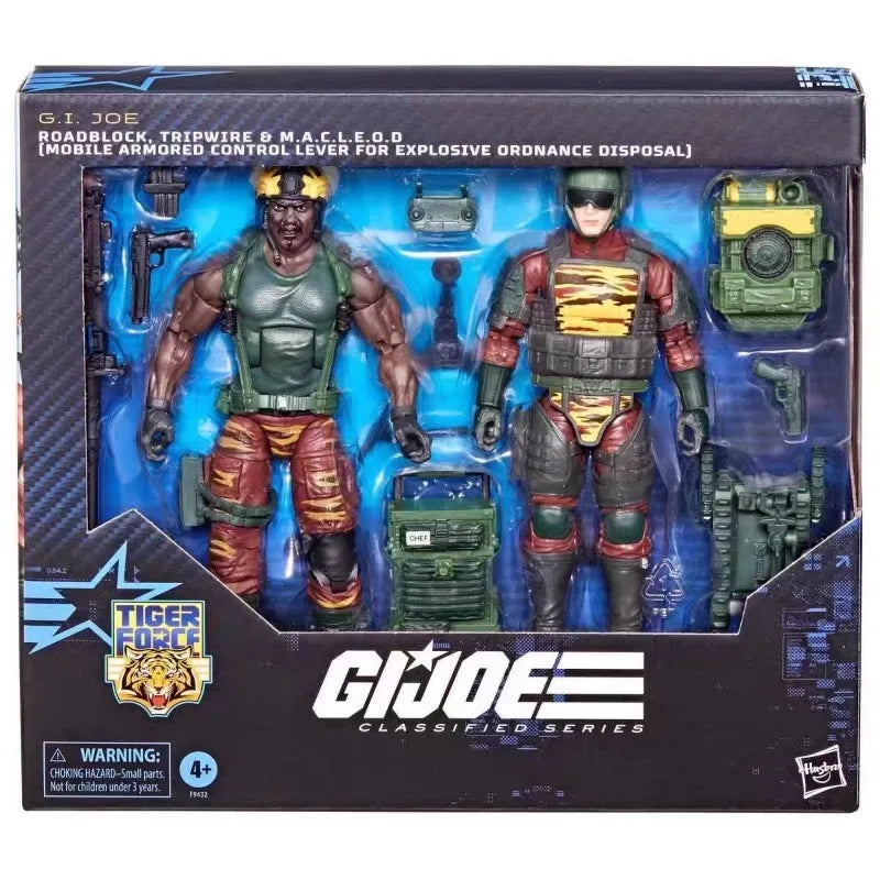 Original Hasbro G.I. Joe Classified Series 126 Roadblock Tripwire M.A.C.L.E.O.D Action Figure Collection Toys Model