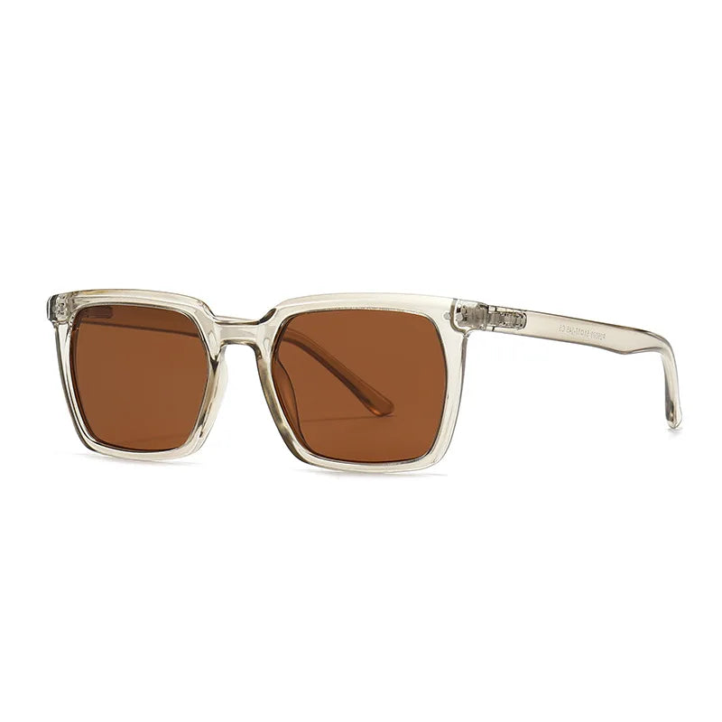 JNPCXI New Vintage Polarized Square Sunglasses Women Blue Gradient Mirror Shades UV400 Fashion Punk Men Sun Glasses