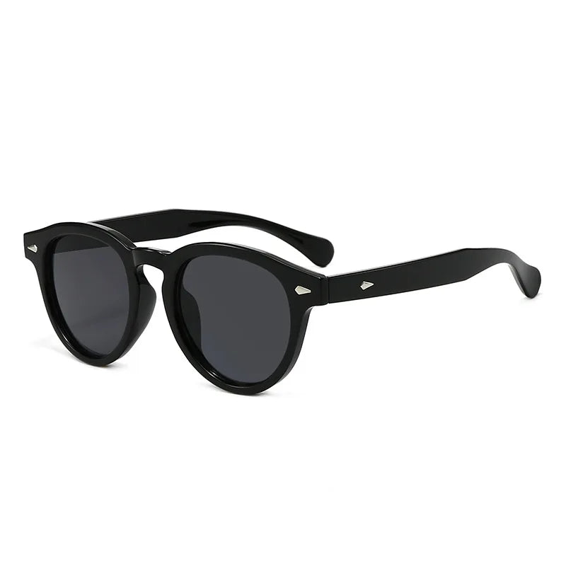 JNPCXI Retro Round Sunglasses Women Fashion Rice Nail Shades UV400 Men Trending Candy Color Sun Glasses