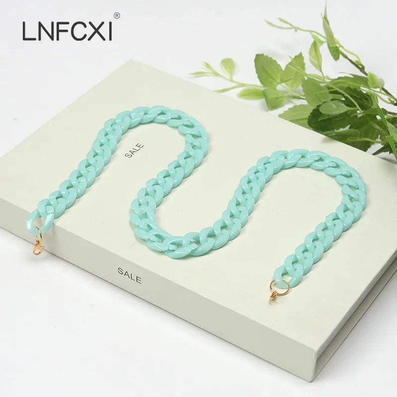 New Fashion Men Women Neck Chain for Mask Glasses Acrylic Sunglasses Chains Lanyard Reading Eyeglasses Cord Neck Strap Rope