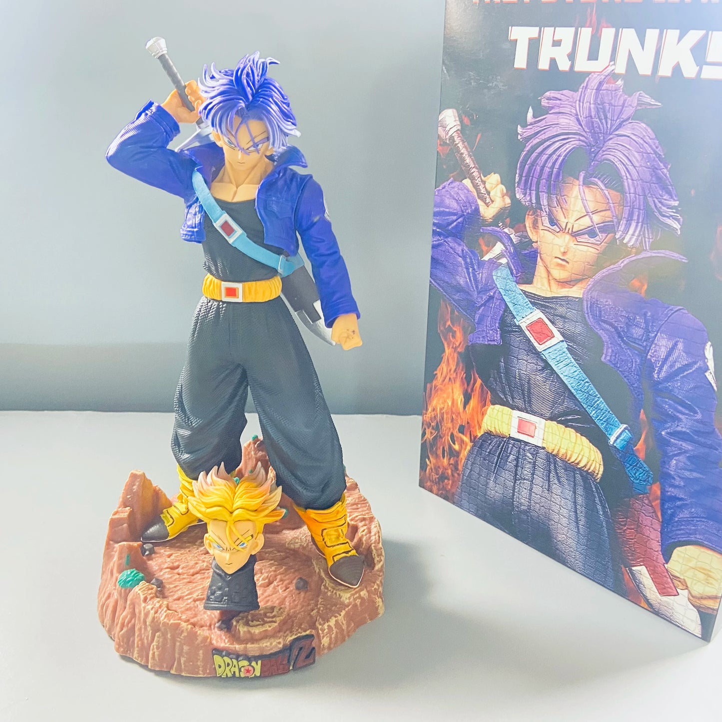 23CM/9" Dragon Ball Z Anime Figurine Trunks Figure Super Saiyan Trunk PVC Model