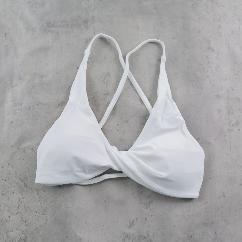 DIAS FIT JOY Women's  Workout Sports Bras Beauty back Cross Padded Low Impact Fitness Bra Yoga Top Cycling Fitness