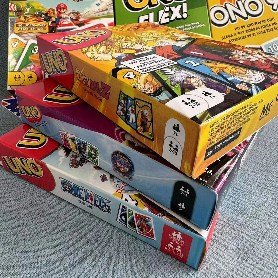 Mattel UNO Dragon Ball Z Card Game for Family Night Feat Tv Show Themed Graphics