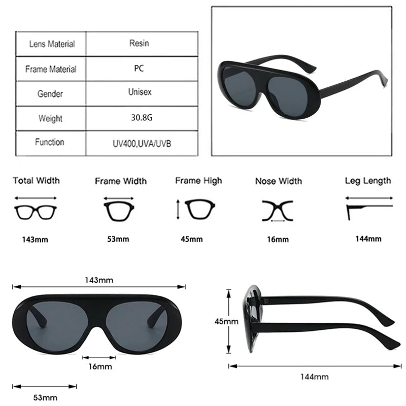 JNPCXI Retro Pilot Sunglasses Women Fashion Tea Tea Gradient Shades UV400 Men Punk Sun Glasses
