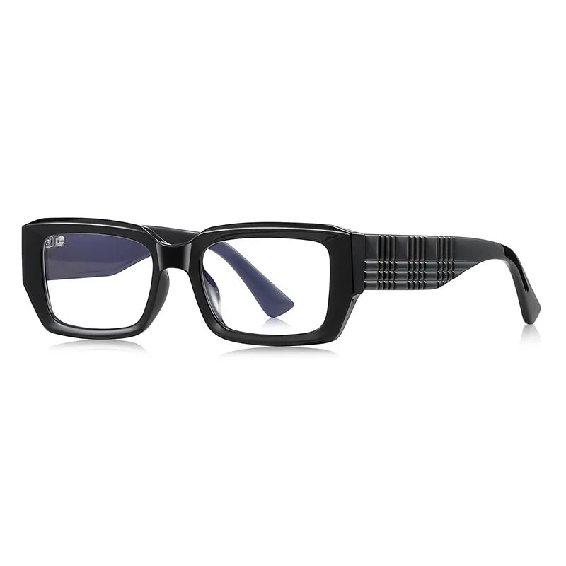JNPCXI New Transparent Rectangle Anti Blue Light Reading Glasses Women Fashion Square Myopia Prescritption Computer Eyewear