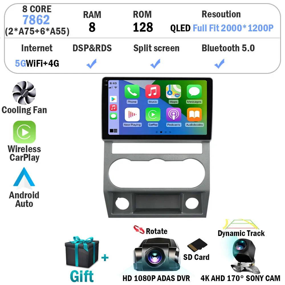 Android 15 Car Radio Multimedia Video Player For GAZ Gazelle Next 2016+ 2 Din Navigation GPS Carplay Autoradio Stereo WIFI 4G BT