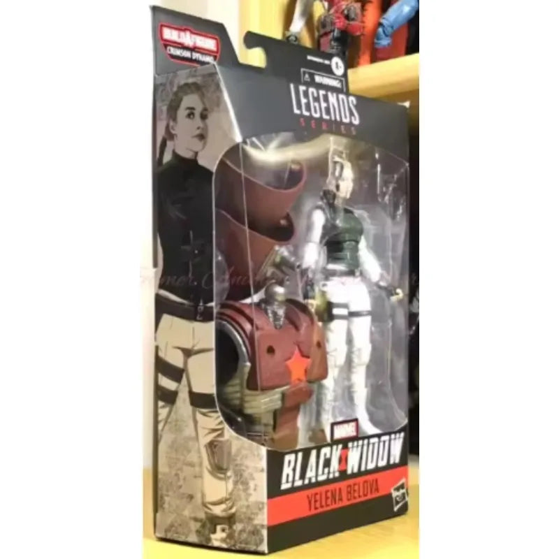 Original Hasbro Marvel Legends Series Black Widow Yelena Belova Anime Figure Toy Collection Model