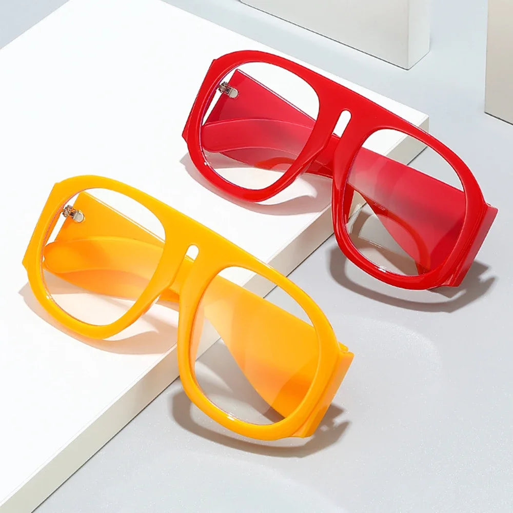 JNPCXI Goggles Oversized Glasses Frame Women One Piece Optical Shades Men Luxury Eyeglasses Frame Men Computer Glasses