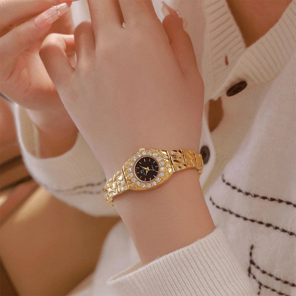 Bee Sister Watches for Woman Girlfriend Quartz Ladies Watches Luxury Niche Waterproof Fashionable Wristwatch Women Elegant