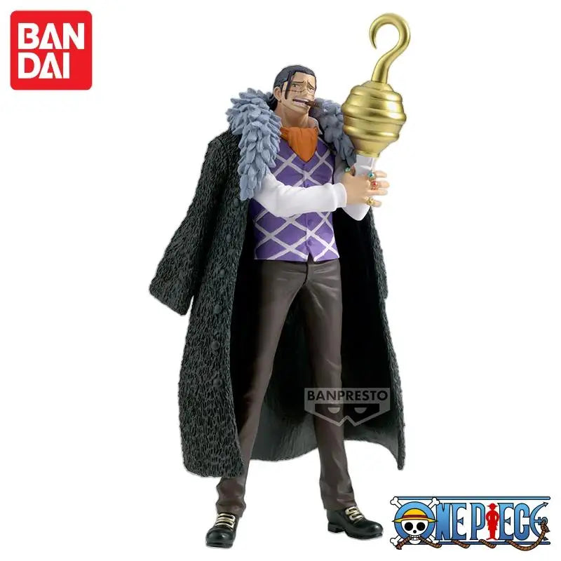 Special OfferIn Stock 100% Original Bandai One Piece DXF Anime Great Pirate Route Crocodile (Old Sand) Character Mol Collectible