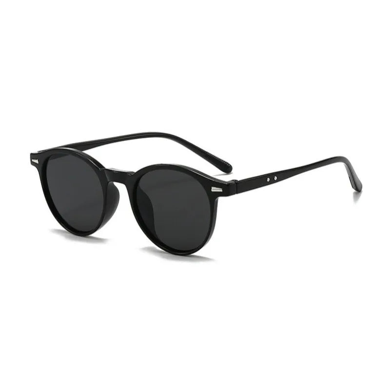 Internet Celebrity Small Round Frame Sunglasses for Men and Women UV Resistant and Sunscreen Sunglasses