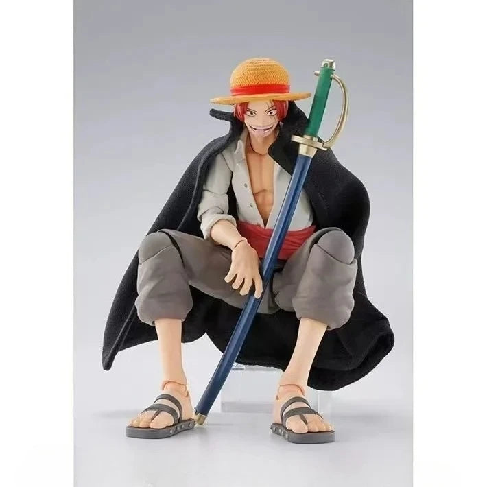 【IN STOCK】Original Bandai S.H.Figuarts One Piece Shanks & Monkey D. Luffy Childhood 16.5cm Action Figure Collectible Model