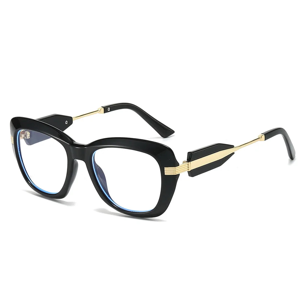 JNPCXI New Fashion Cat Eye Women Sunglasses Retro Green Colorful Gradient Shades UV400 Men Trending Sun Glasses