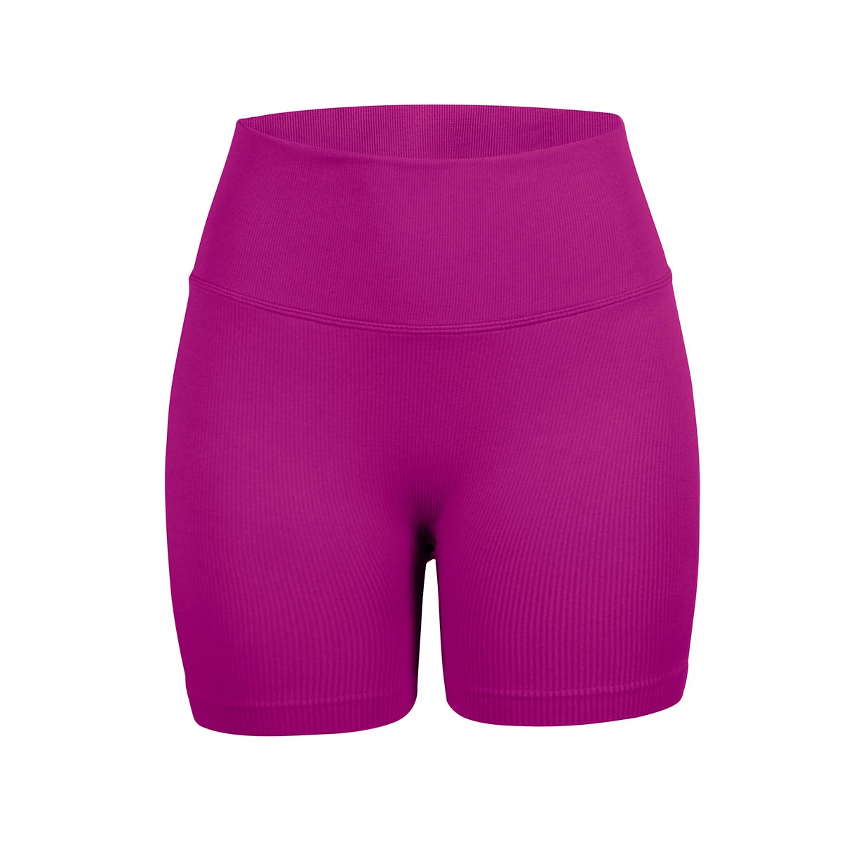 Women's seamless high-waisted yoga shorts that flatten the stomach and lift the buttocks; perfect for workouts and running