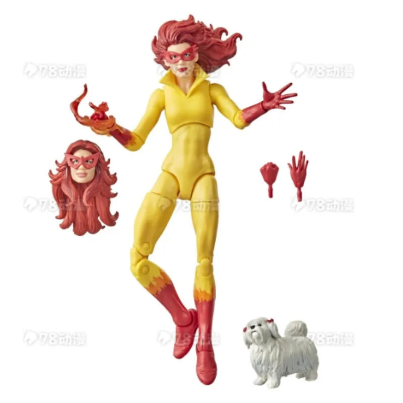 Original Hasbro Marvel Legends Series Firestar Anime Figure Toy Collection Gift