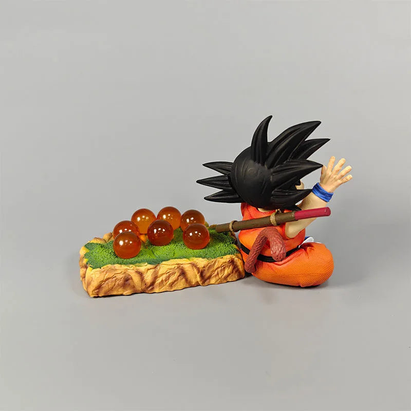 In Stock Anime Dragon Ball Son Goku With Base Kid Goku Figurine Action Figure 14cm Pvc Statue Collection Model Toys Gifts