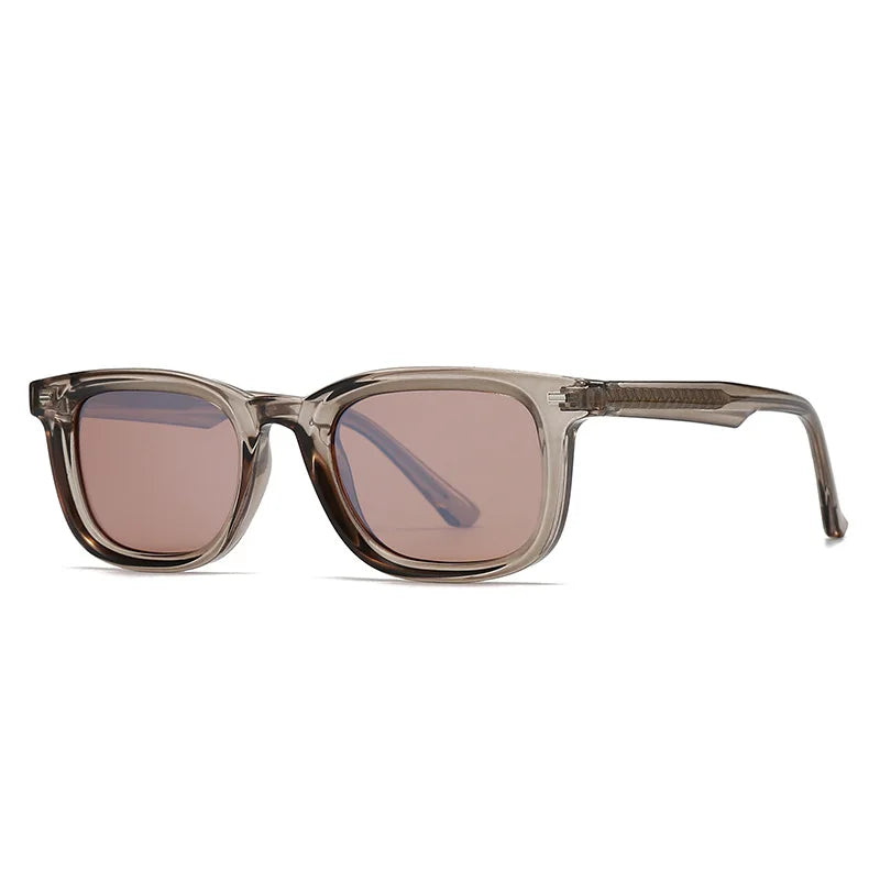 JNPCXI Retro Square Polarized Sunglasses Men Women Luxury Sun Shades Metal Core CP Acetate Driving Glasses UV400