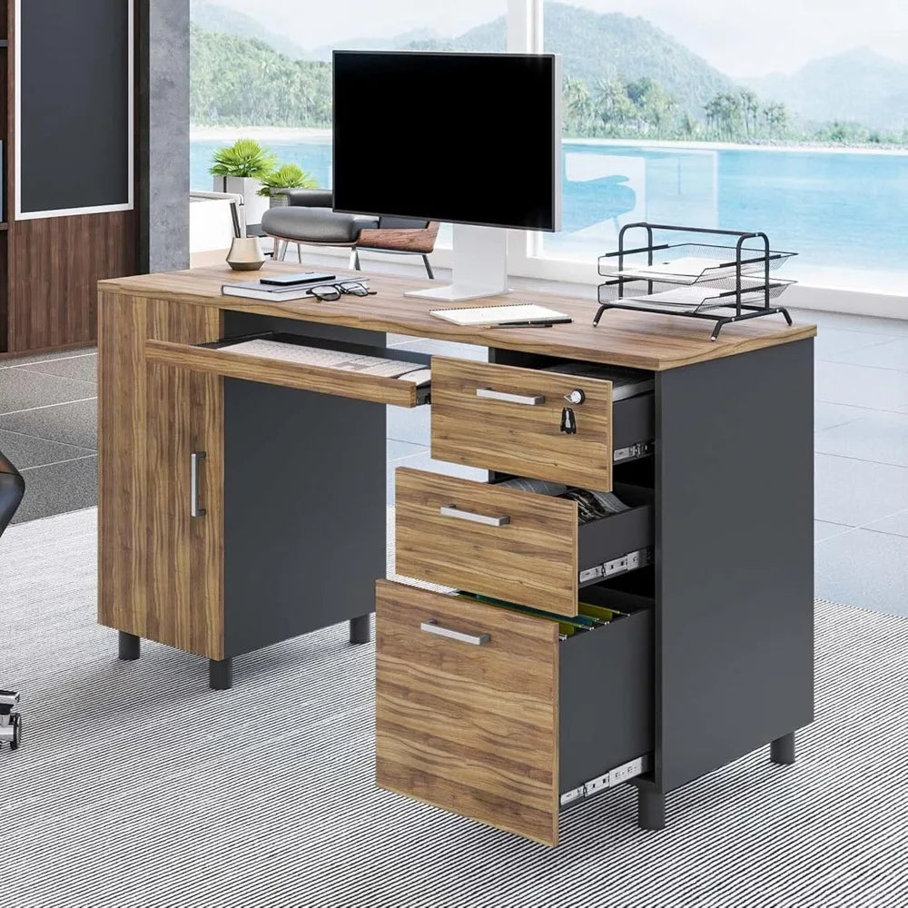 Modern Design Venice Computer Office Desk Drawers and Storage Cabinet for Office