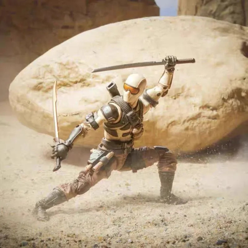 Original Hasbro G.I. Joe Classified Series Desert Commando Snake Eyes Action Figure Toys Ornaments Model