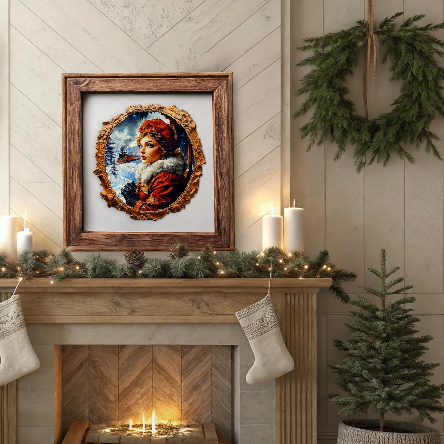 Nowadays Retro Art Style Wooden Jigsaw Puzzle Wood Home Decor Painting Christmas and Halloween Gift Toy for Teen and Kid