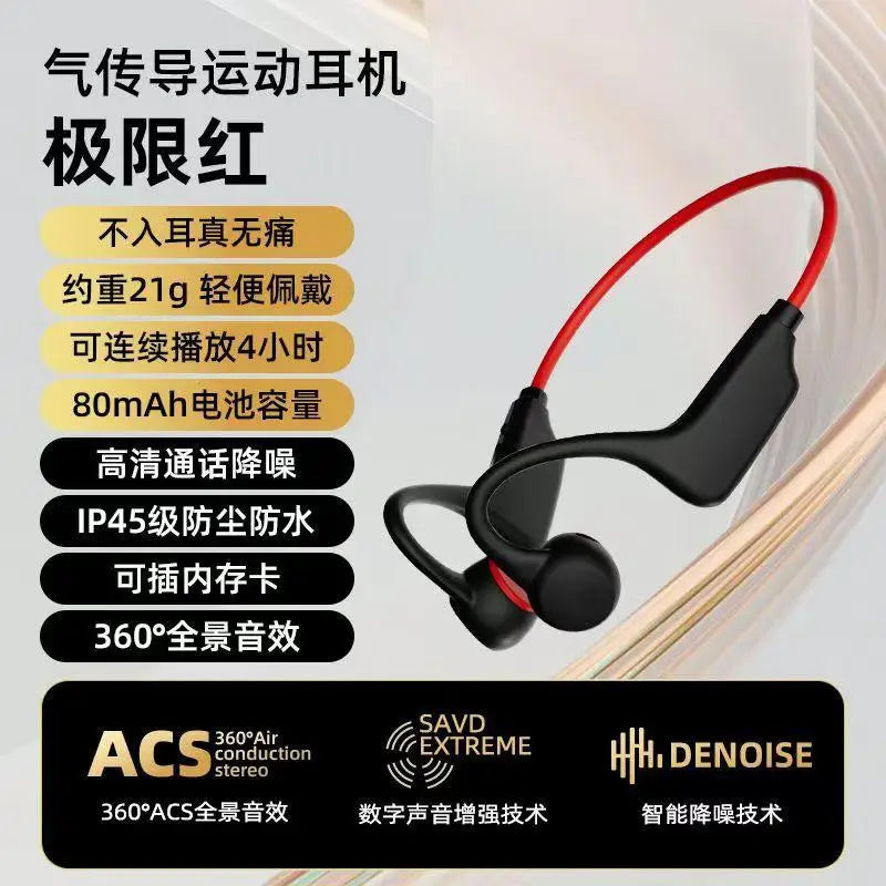 True Bone Conduction Headset IPX8 32GB Bluetooth 5.4 Wireless Swimming Headphone With Microphone Waterproof Exercise Fitness NEW