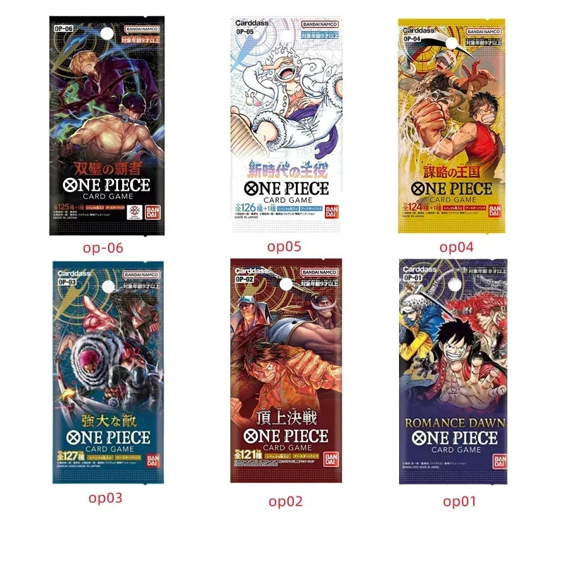 Bandai Original One Piece Cards Japanese OP01 OP05 OP08 OP09 Trading Booster Box