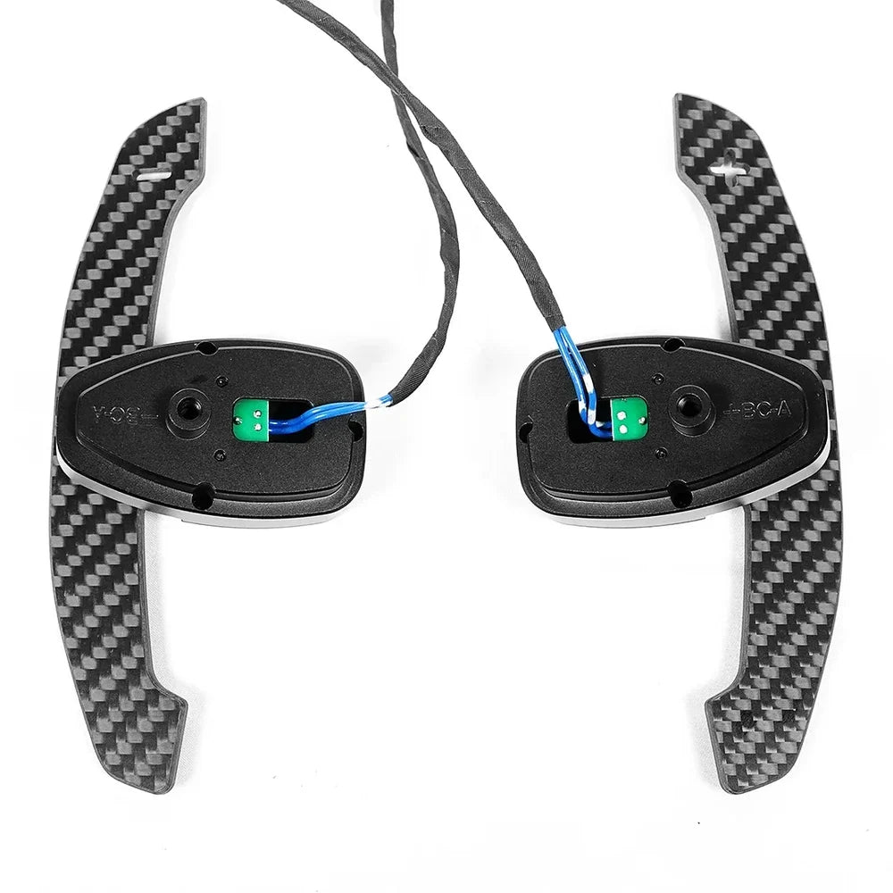 Steering Wheel Shift Paddle Carbon Fiber Magnetic Shifter For Mercedes-Benz AMG C300 G63 CLA GT S 2010+ GLE S63 C43 G550 G63