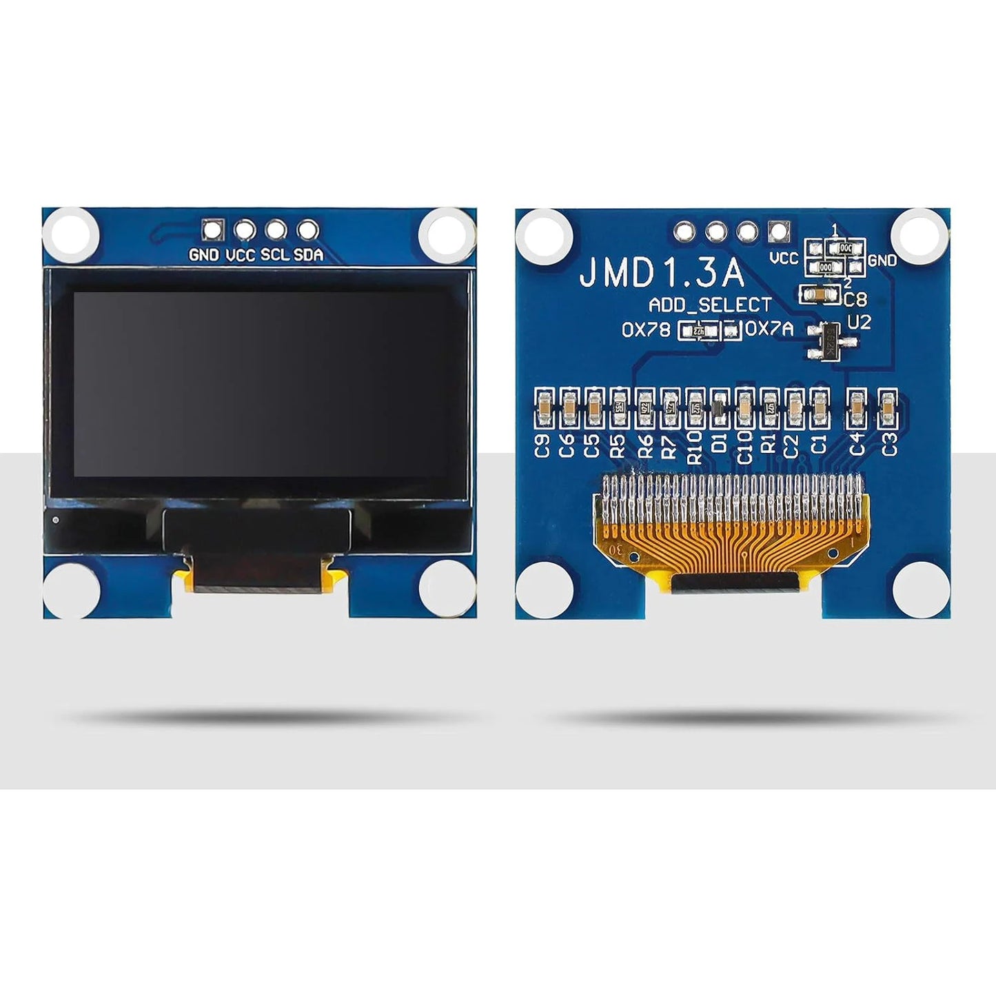 1.3 Inch OLED Display Module 128x64 Pixel IIC I2C OLED Screen CH1116 Driver Self-Luminous Display Board for Arduino Raspberry Pi