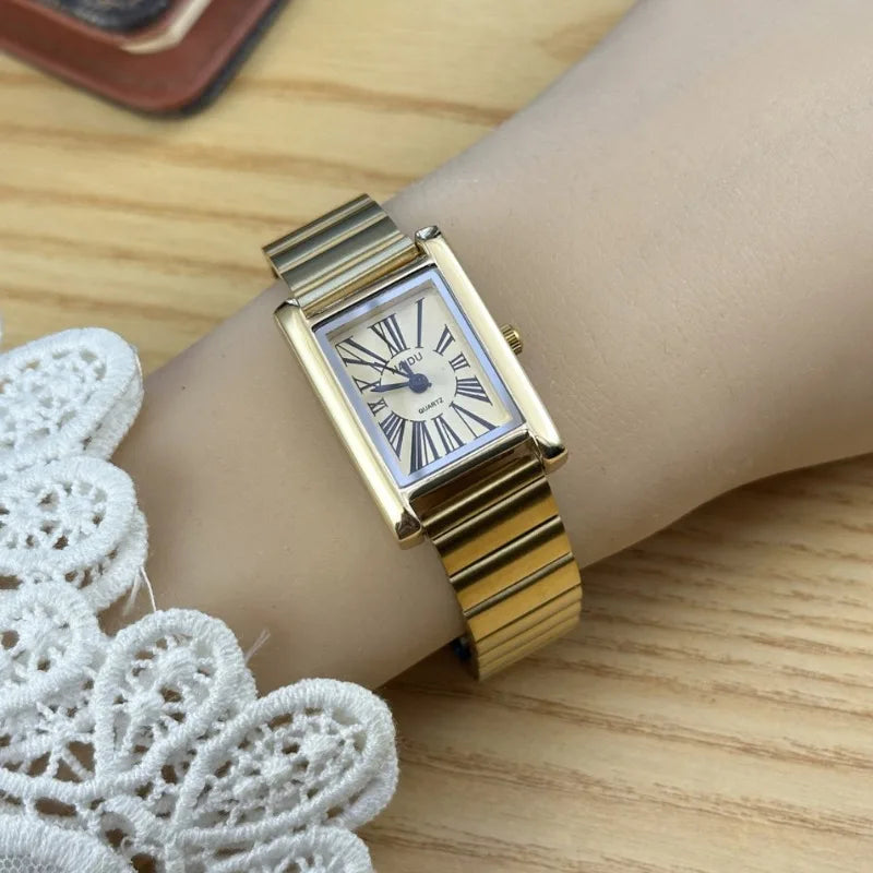 Top Brand Square Women Quartz Watches Minimalist  Steel Strap Wristwatch Para Mujer Ladies Gifts Dropshipping Relógio Feminino