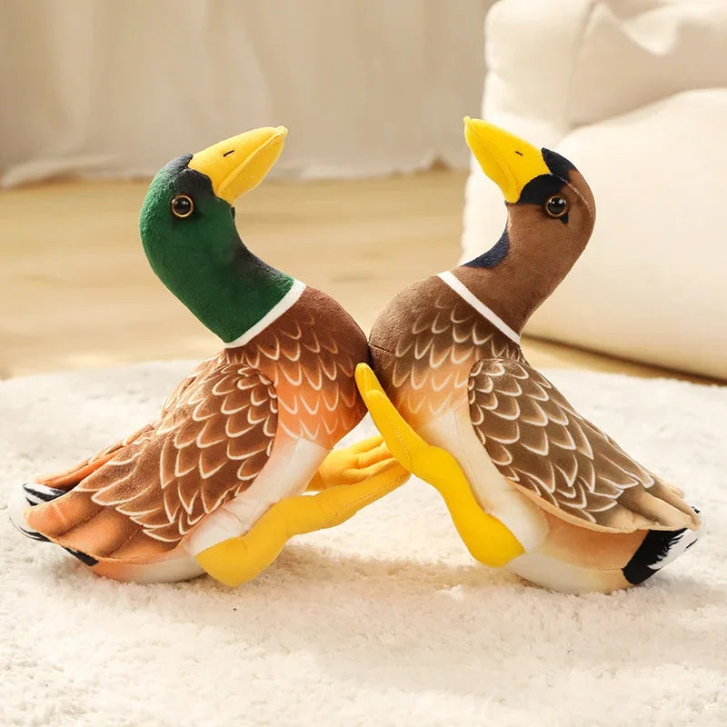 29cm Lifelike Green Swimming Wild Duck Plush Toy Simulation Animal Stuffed Doll Cute Children's room Decor Kids Birthday Gift