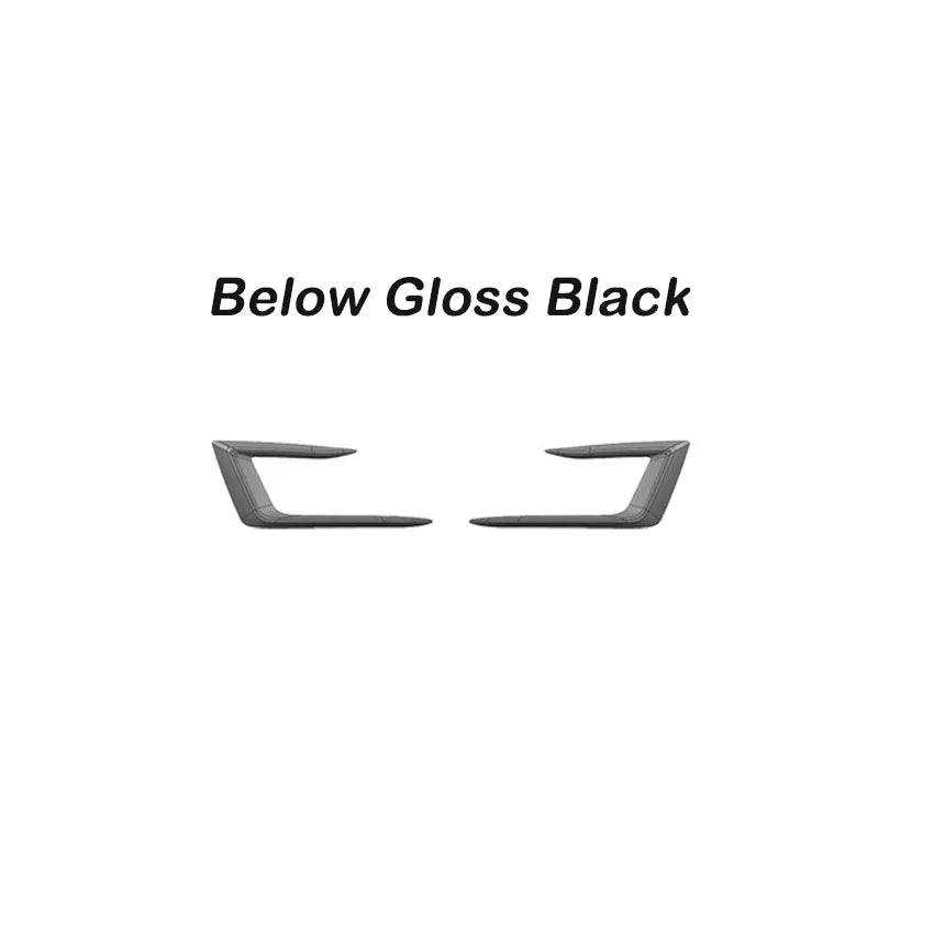Fog Light Frame Spoiler For Tesla Model Y Juniper 2025-2026 Front Bumper Fog Light Splitter Trim Cover Diffuser Body Kit Black