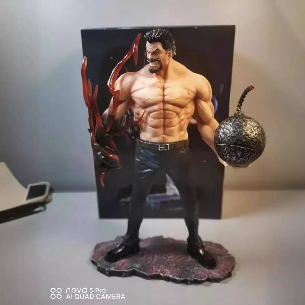10inch One Piece Anime Figures Monkey D Garp Standing Posture Sculpture Scene
