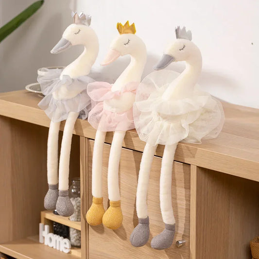 Beautiful Skirt Swan White&Pink Color Super Lovely Animal Stuffed&Plush Baby Cotton Toys Party Doll