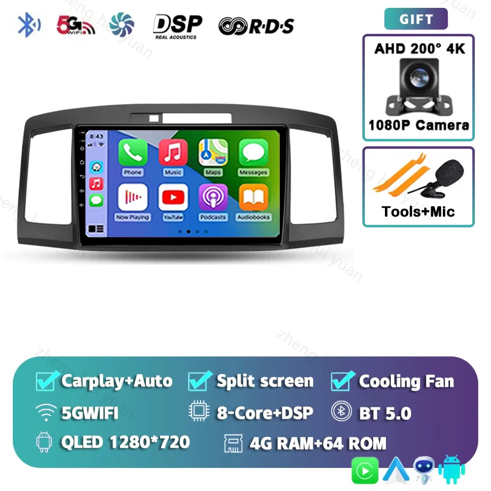 Android 15 CarPlay Auto For Toyota Allion Premio T240 2001 - 2007 Car Radio Multimedia navigation video DVD Autoradio Stereo gps