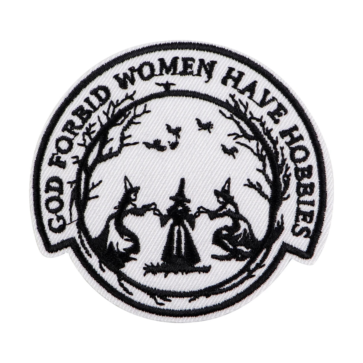 Funny Witch Iron On Patch Clothes Patch For Clothing Movie Embroidered Patch Garment Apparel Accessories Sewing Stickers