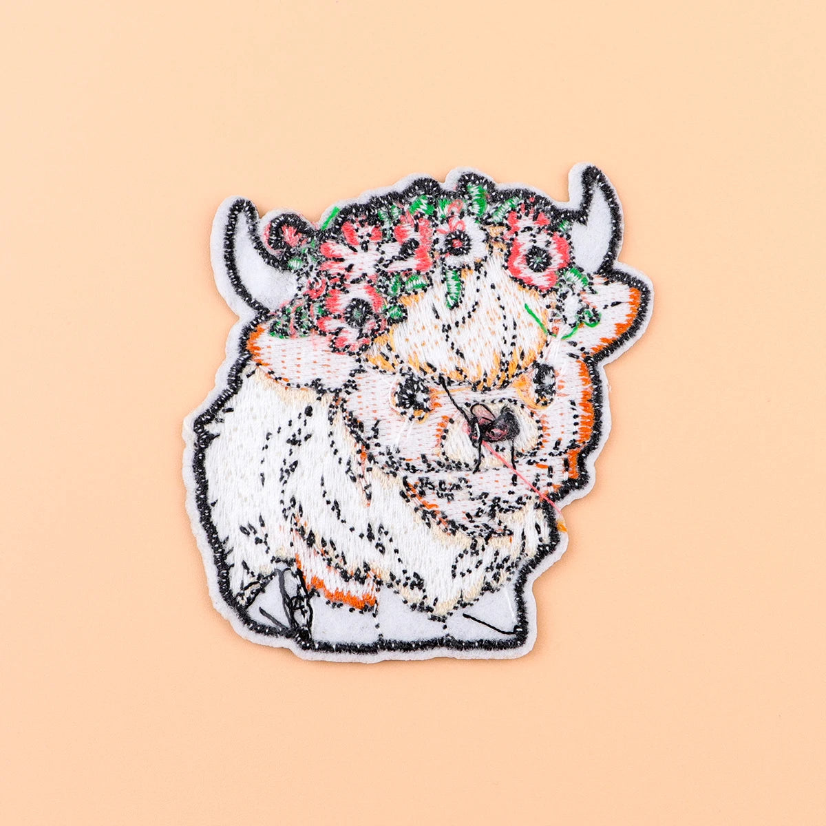 Cartoon Cow Iron On Patch Clothes Patch For Clothing Funny Animal Embroidered Patch Garment Apparel Accessories Sewing Stickers