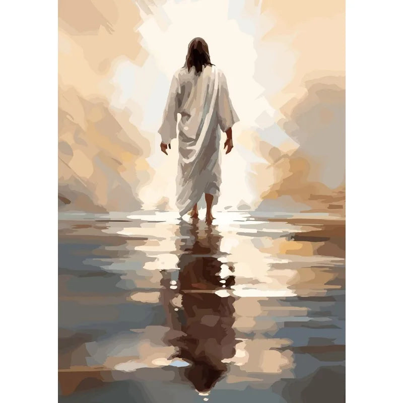 Jesus Lion Christian Hand of God Canvas Paint Religious Posters Wall Art 18