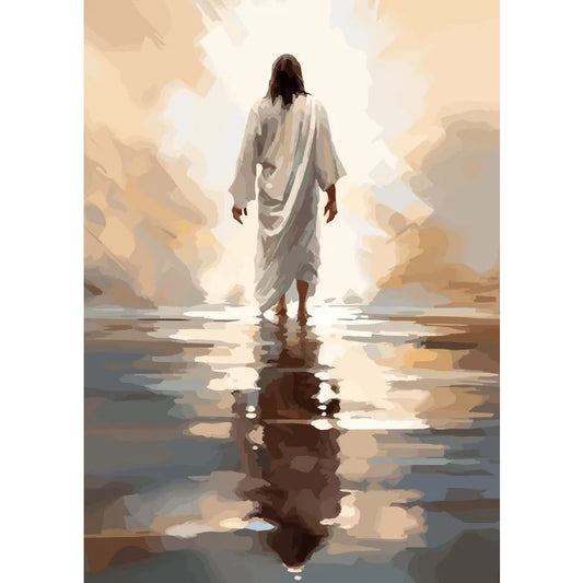 Jesus Lion Christian Hand of God Canvas Paint Religious Posters Wall Art 18