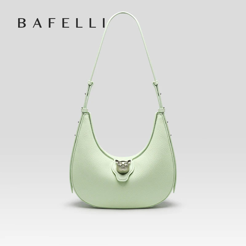 BAFELLI NEW WOMEN HANDBAG CAT SERIES LEATHER LUXURY BAG FASHION RETRO SHOULDER