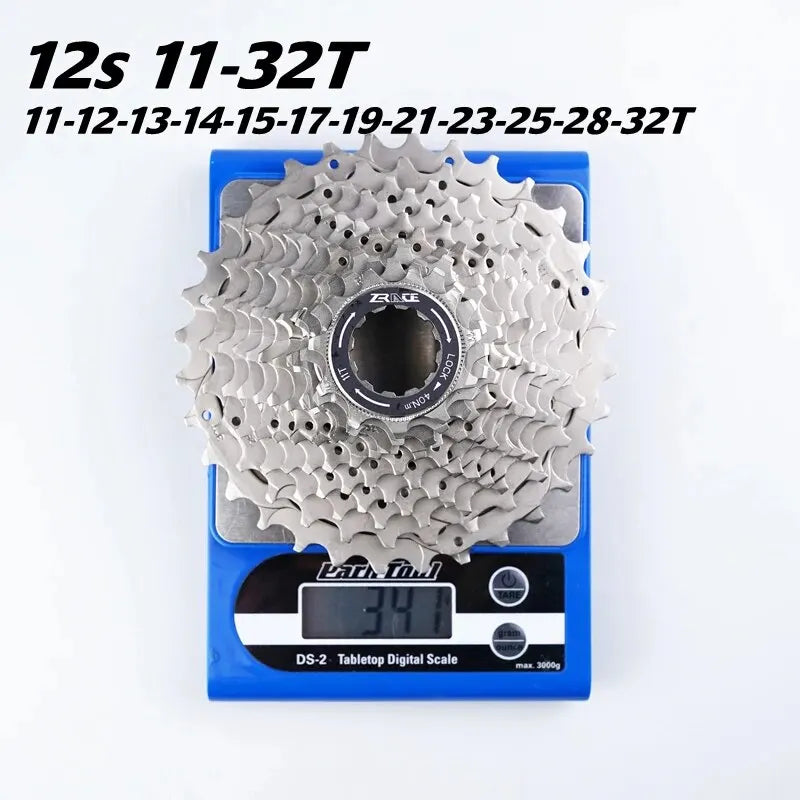 ZRACE 12 Speed Cassette 11-30/32/34T, HG Road Bike Freewheel 12S CNC Steel Sprocket Compatible SM 105 Ultegra