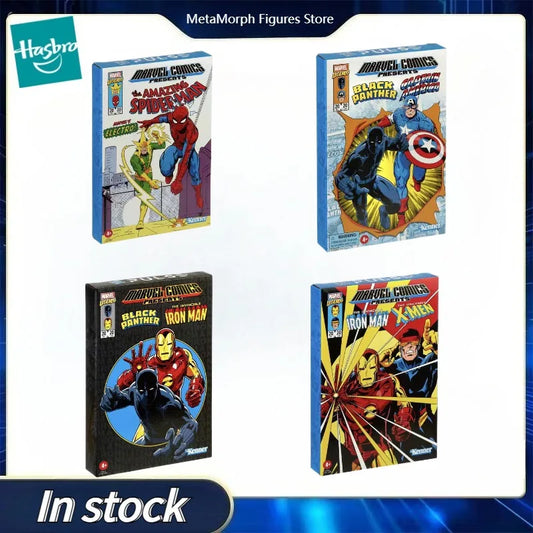 Original Hasbro Marvel Comic IRON MAN X-MEN/ELECTRO SPIDER-MAN/BLACK PANTHER CAPTAIN AMERICA/BLACK PANTHER IRON MAN Anime Figure