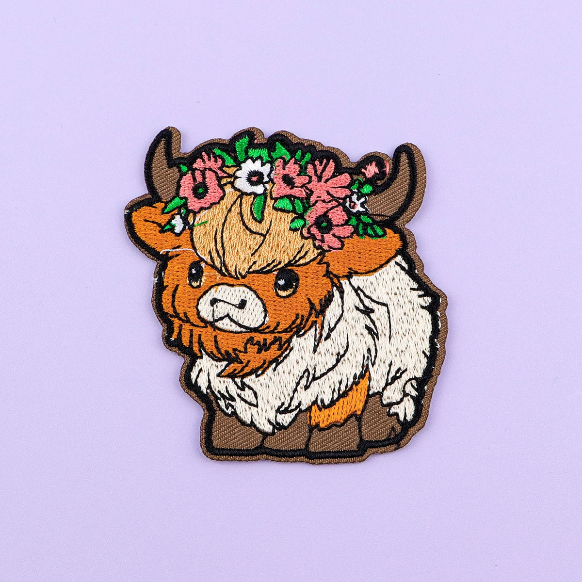Cartoon Cow Iron On Patch Clothes Patch For Clothing Funny Animal Embroidered Patch Garment Apparel Accessories Sewing Stickers