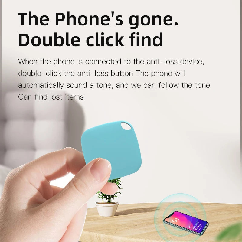 Mini Bluetooth 5.0 Tracker AntiLost Device Round Pet Kids Bag Wallet Tracking