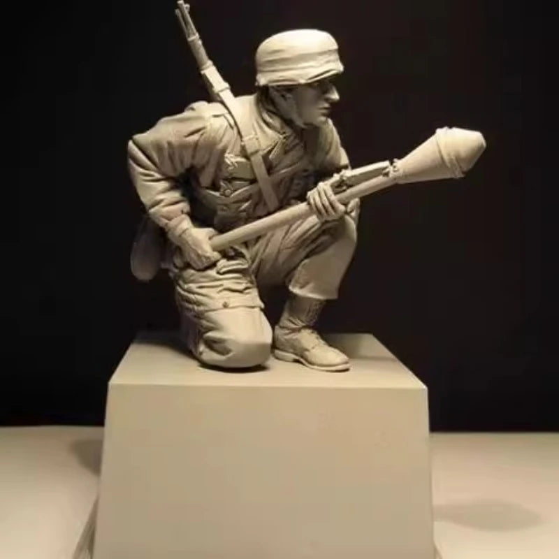 1/16 Casting Resin Model Gray Kit Normandy Frontline Soldier Model Needs To Be Assembled Unpainted (without Platform)